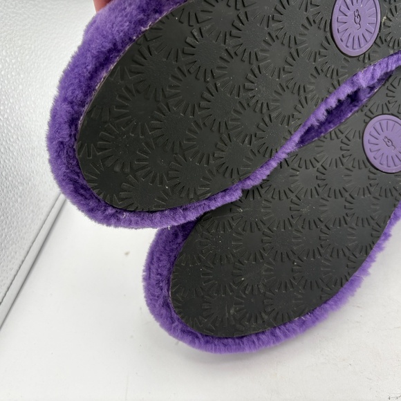 UGG Fluff Yeah Sheepskin Slides Mussel Shell Purple US 10 Slingback 1095119 - Picture 9 of 14